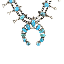 Load image into Gallery viewer, Squash Blossom Necklace &amp; Earrings